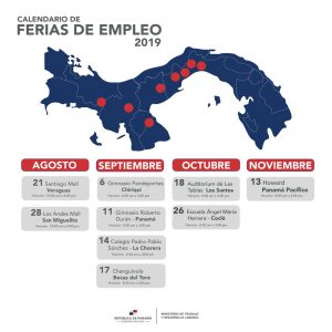 Cuadro gráfico calendario ferias de empleo