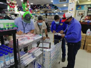 Inspeccionan el cumplimiento de los protocolos sanitarios en comercios de Veraguas