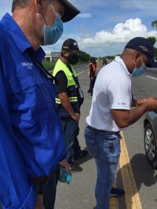 Funcionarios del Mitradel continúan apoyando a estamentos de seguridad en cercos sanitarios
