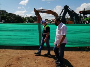 Supervisan medidas de bioseguridad en proyecto de construcción reactivado en Herrera