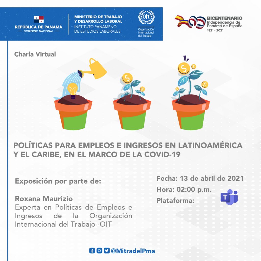 Charla: Políticas para empleo e ingresos en Latinoamérica y el Caribe en el marco del COVID-19